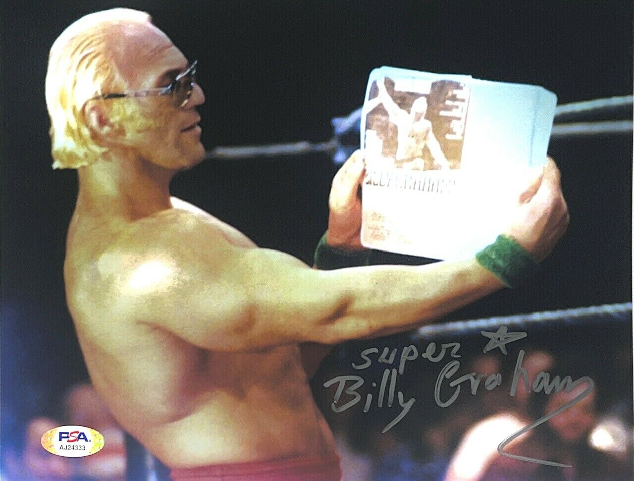 WWE BILLY GRAHAM HAND SIGNED AUTOGRAPHED 8X10 Photo Poster painting WITH PSA DNA COA RARE 6