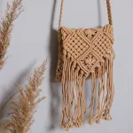 Bohemian Solid Braided Crossbody Beach Bags - Image 7