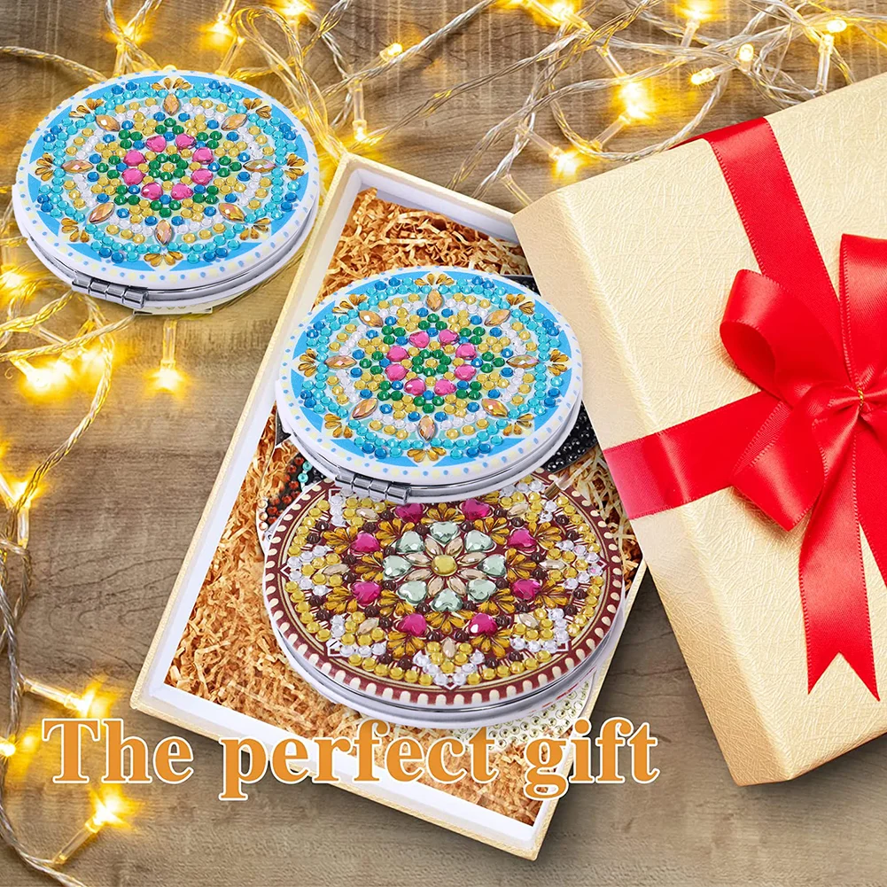 DIY Crystal Diamond Mirror Portable Datura Art Craft Set for Girl