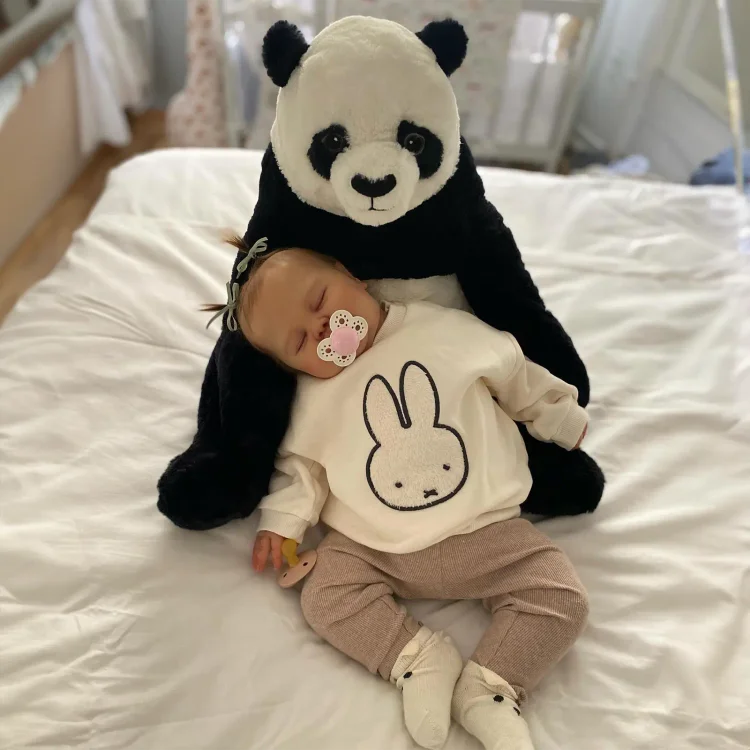 [New] 20'' Super Lovely Cloth Body Reborn Baby Girl Doll Raisa with Heartbeat💖 & Sound🔊：Realistic Reborn Baby Dolls By Rsgdolls®