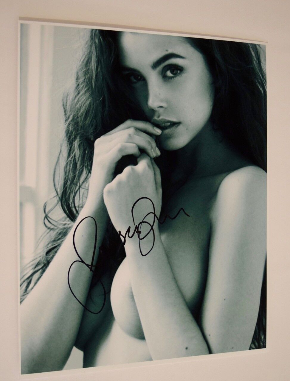 Jessica Buch Signed Autographed 11x14 Photo Poster painting Hot Sexy Model Topless COA AB