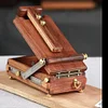 Mini Black Walnut Oil Painting Box Watercolor Box