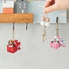 (US Local)6PCS  Gift Dogs DIY Diamond Painting Keychain Diamond Art Kits Keyrings