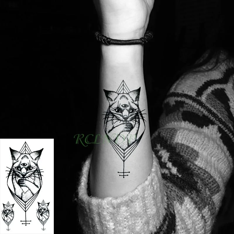 Waterproof Temporary Tattoo Sticker black Clover Maple leaf tattoo flash tatoo fake Water Transfer tatto for Woman Man