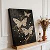 (30x40cm)DIY Pearl Painting Framed Butterfly Handmade Pearl Material Art Kit Living Room Decor