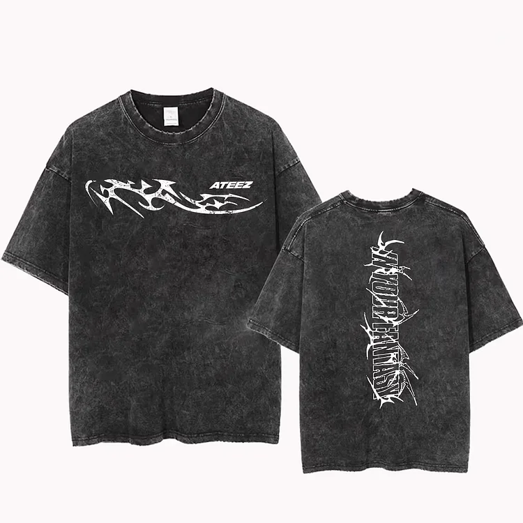 Ateez World Tour In Your Fantasy Black Washed T-Shirt