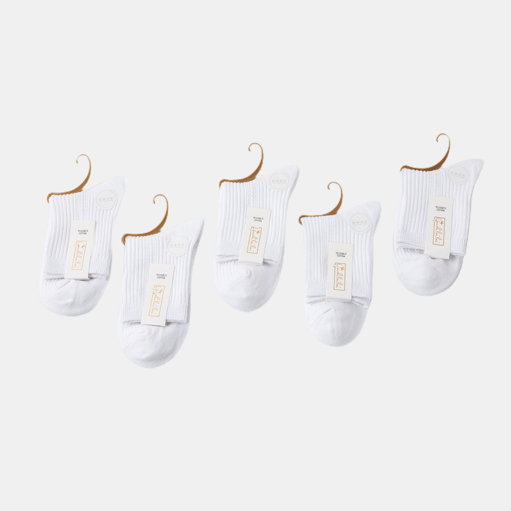 10 Pairs Men Cotton Jacquard Casual Deodorant Sweat-Absorbent Breathable Tube Socks