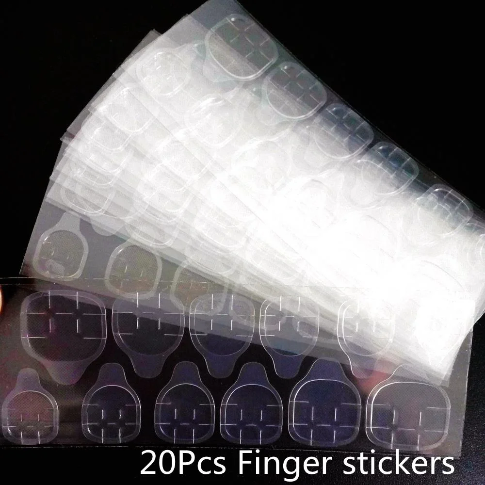 1/3/5 Sheets Transparent Pink Self Adhesive Sticker For Nails DIY Jelly Glue Sticker Nail Art Tape Full Cover Manicure Tool-Nail Inspo