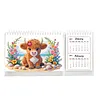 2027-2028 Two-Year Diamond Painting Calendar Kit, 13 Exquisite Multicolor Butterfly And Floral Illustrations, Large Size Desk Calendar, Mosaic Art Coil-Bound Desktop Planner