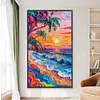 Meereslandschaft - Rundbohrer Diamantmalerei - 40*70cm (gro&szlig;e Gr&ouml;&szlig;e)