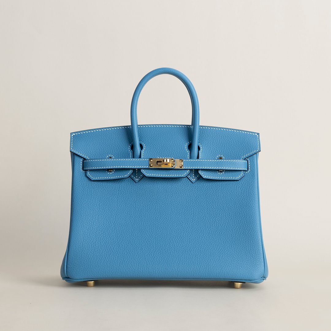 Birkin 25cm Togo 75 Blue Jean GHW
