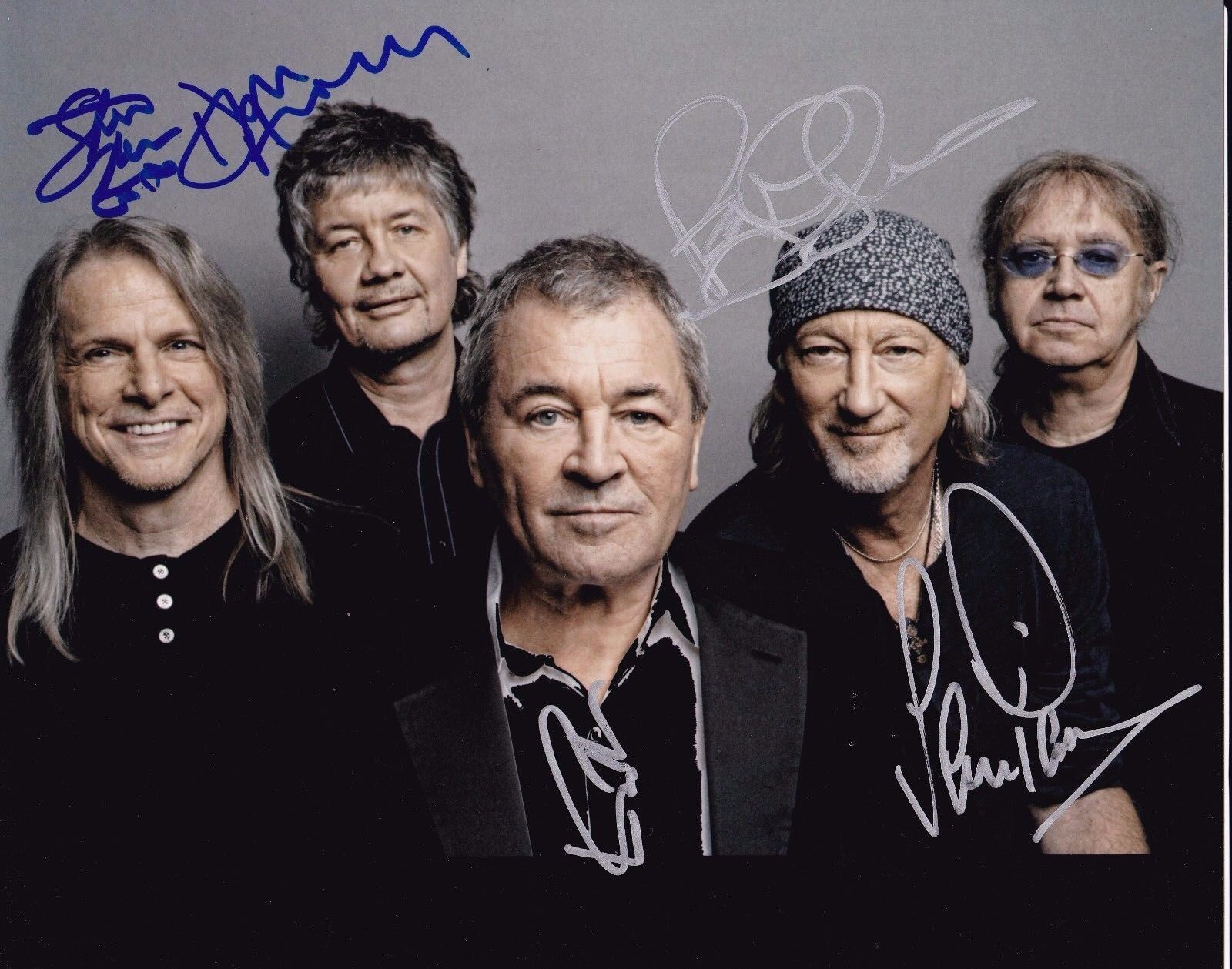 Deep Purple Complete #1 autographed by all band members 8x10 Photo Poster painting  Shipping