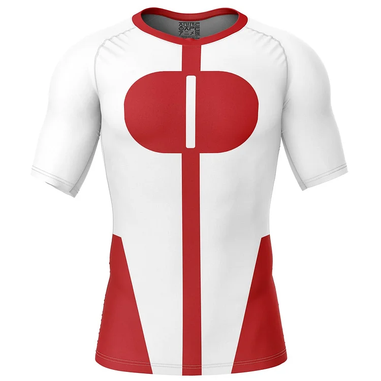 Omni Man Invincible Short Sleeve Rash Guard Compression Shirt