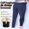 Caldi pantaloni attillati  invernali da donna - leggings sottili