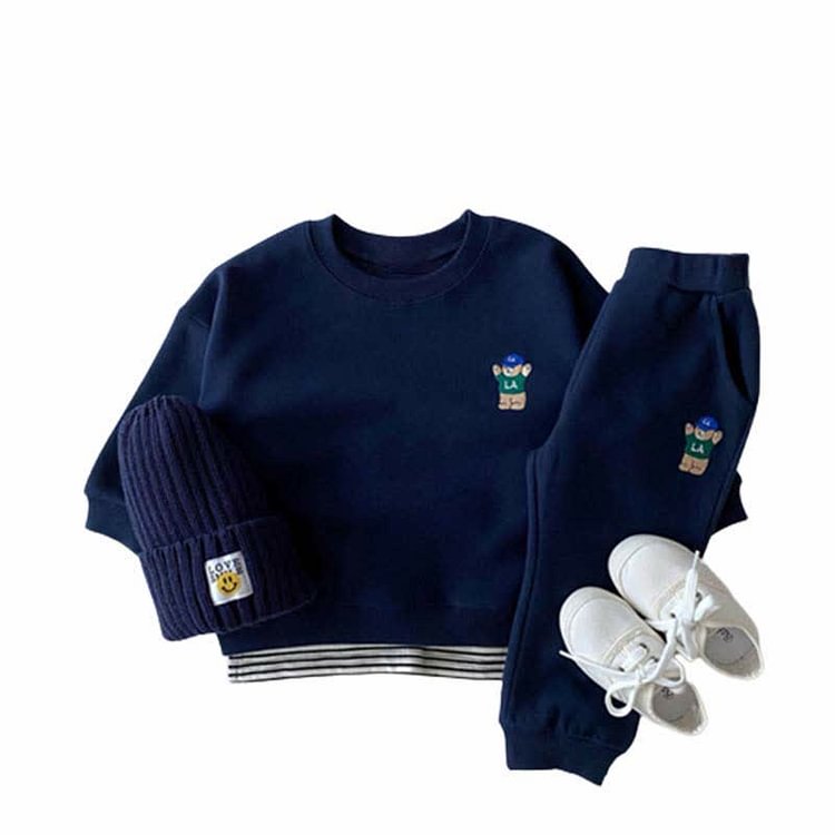 LA Baby Toddler Bear Sweatshirt and Pants Set
