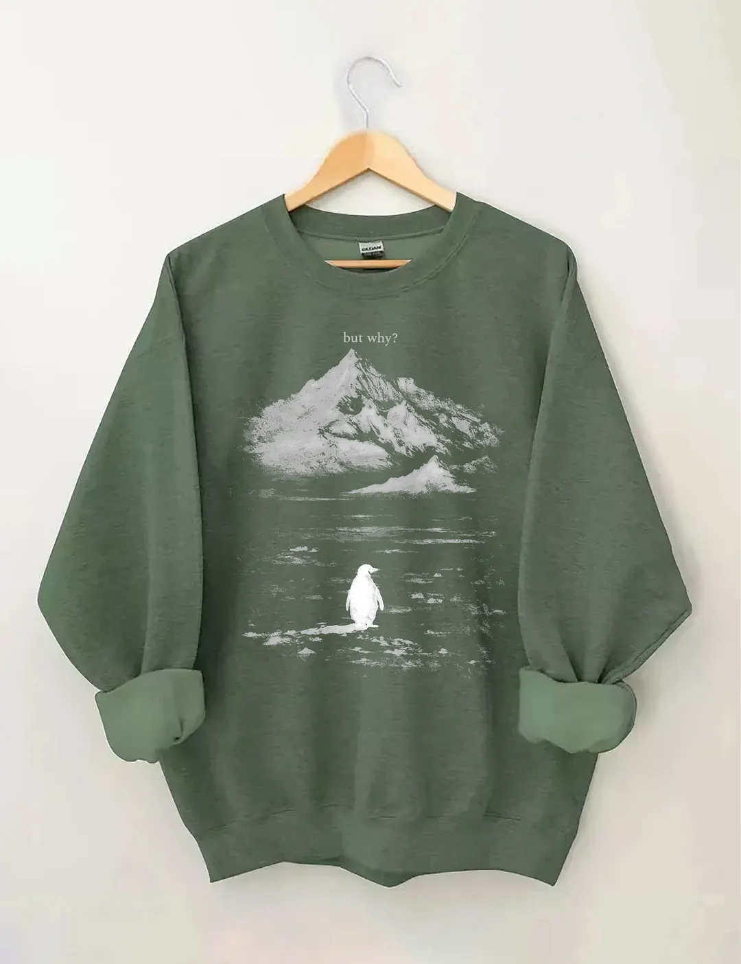 But Why Penguin Sweatshirt