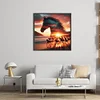 Silhouette - Horse-11CT Stamped Cross Stitch 40*40cm/15.75*15.75in