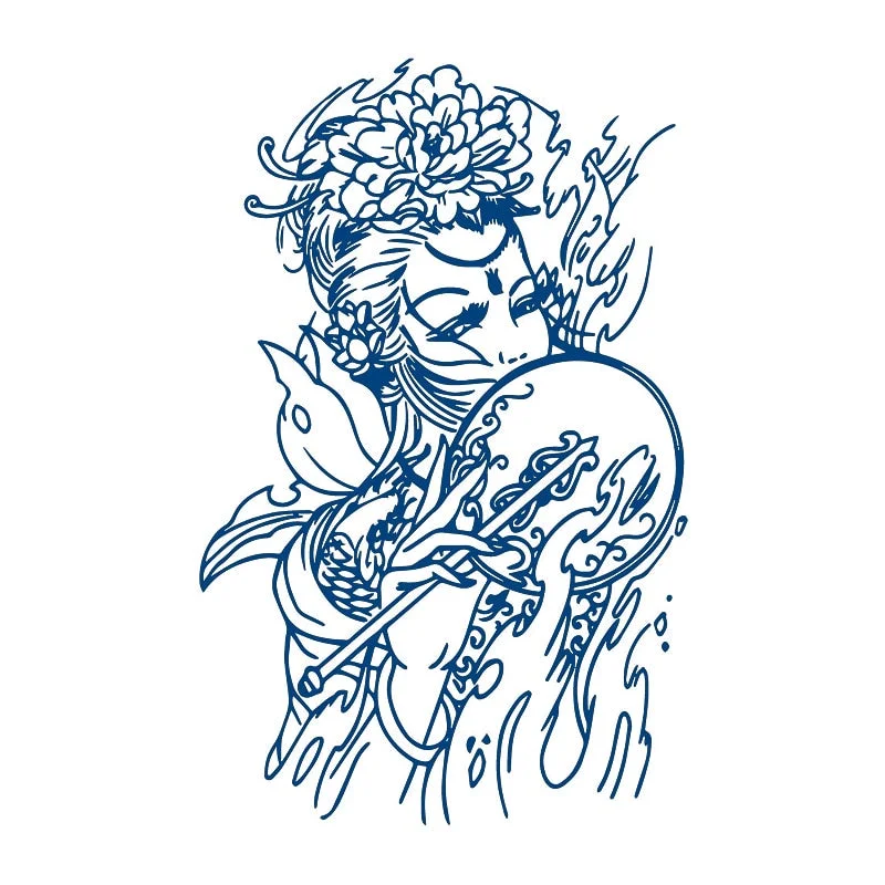 GH1-50 Herbal Juice Tattoo Sticker Semi-permanent Men and Women Long-lasting Waterproof Sweat Plant Juice Tattoo Sticker