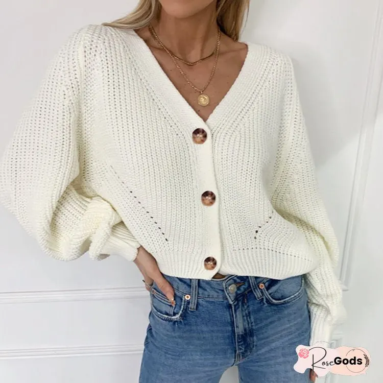 Women Casual Plain Winter V Neck Acrylic Micro-Elasticity Daily Fit Regular Sweater