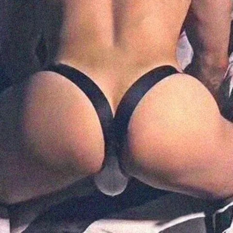pornhint Pornhint Open Back Underpants Men Jockstrap Panties Sexy Thongs G String Penis Pouch Underwear Enhance T-Back Open Butt Thong Lingerie A6