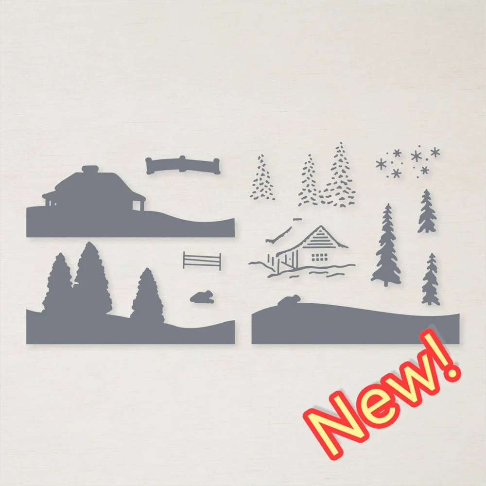 Nigikala New Arrival Moments of Calm Clear Stamps or Metal Cutting Dies Sets for Diy Craft Making Greeting Card Scrapbooking