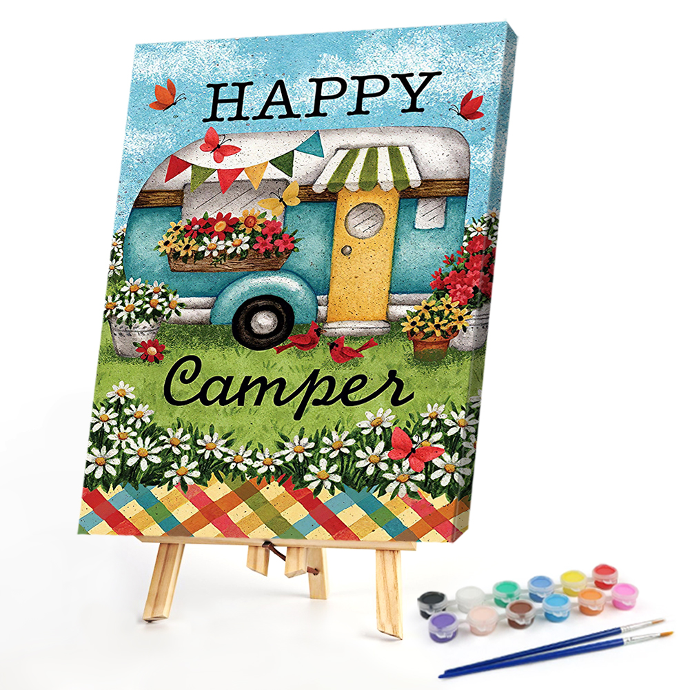 

40*50CM - Paint By Numbers - Colorful Camper, 501 Original