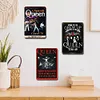 3PCS Qeen - Ensemble de panneaux en m&eacute;tal(20*30cm/30*40cm) - Musique
