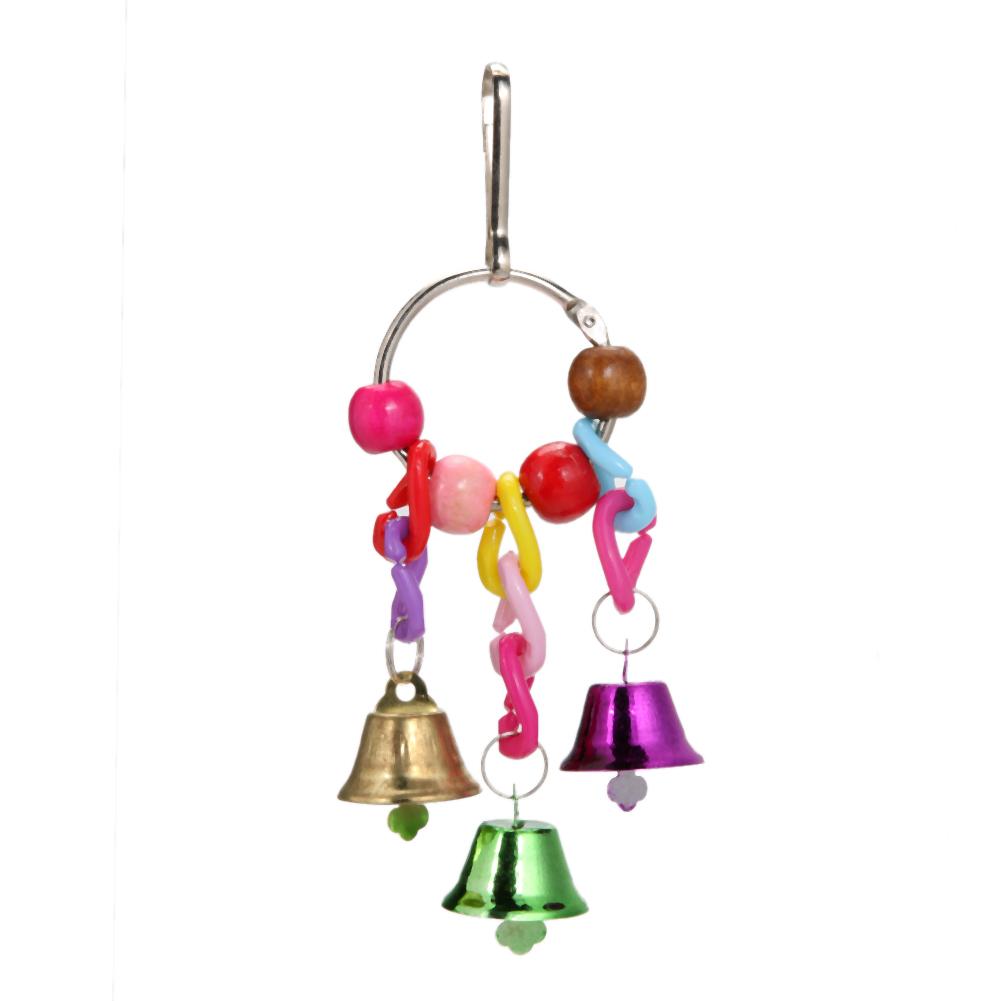 

Parrot Bell Toys Hanging Toys Colorful Pet Bird Toys Parrots Bells, 501 Original