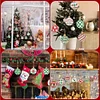 12PCS Diamond Painting Christmas Balls Keychain for Christmas Home Party Decor