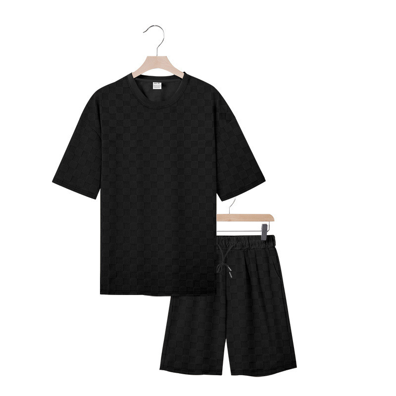 New Arrival Men’s Trendy T-Shirt Set Minimalist Casual Short Sleeve Crewneck Outfit