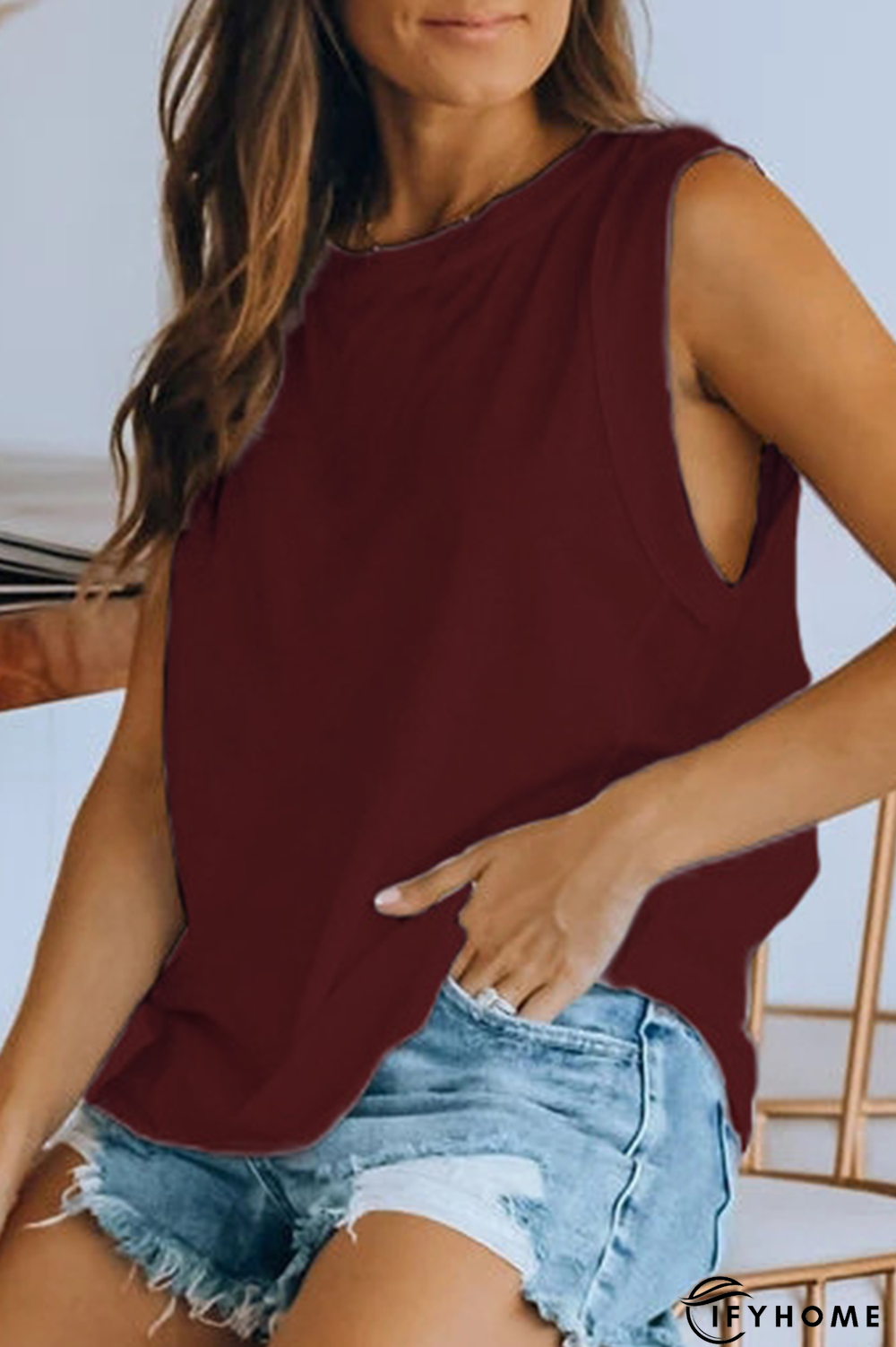 Casual Solid Basic O Neck T-Shirts(4 Colors) | IFYHOME