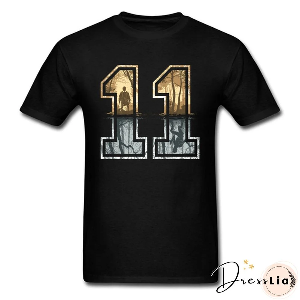 Stranger Things Eleven T Shirt Newest High Quality Natural Cotton Brands Clothing Mens Summer Fashion 11 Eleven Tshirt Figure