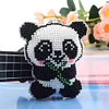 Bead Embroidery - Bamboo Panda Beaded Counted Cross Stitch Keyring