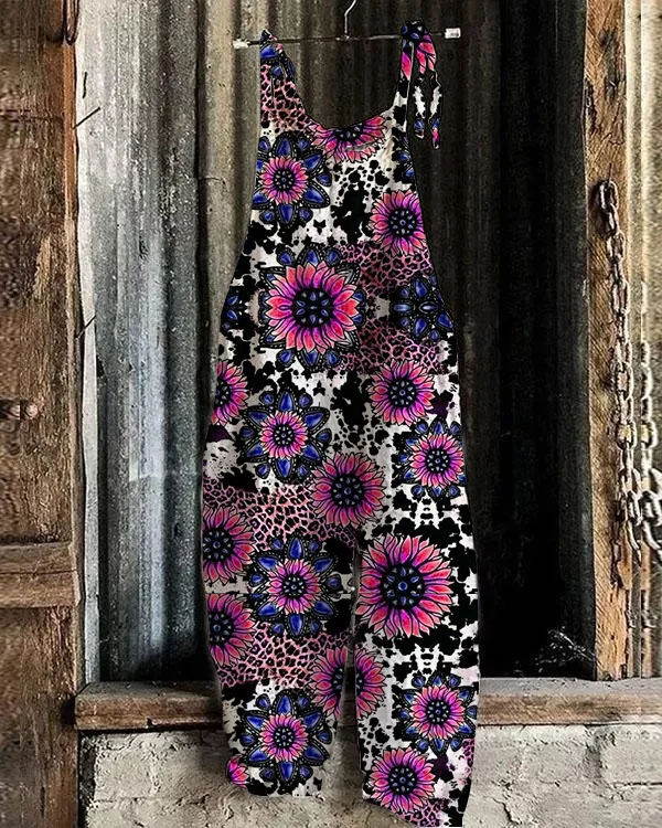 Women's Southwestern Style Print Jumpsuit