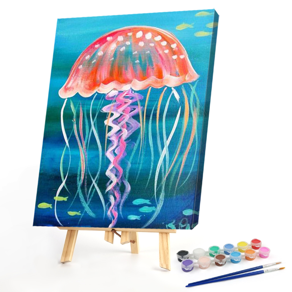 

40*50CM - Paint By Numbers - Pretty Jellyfish, 501 Original