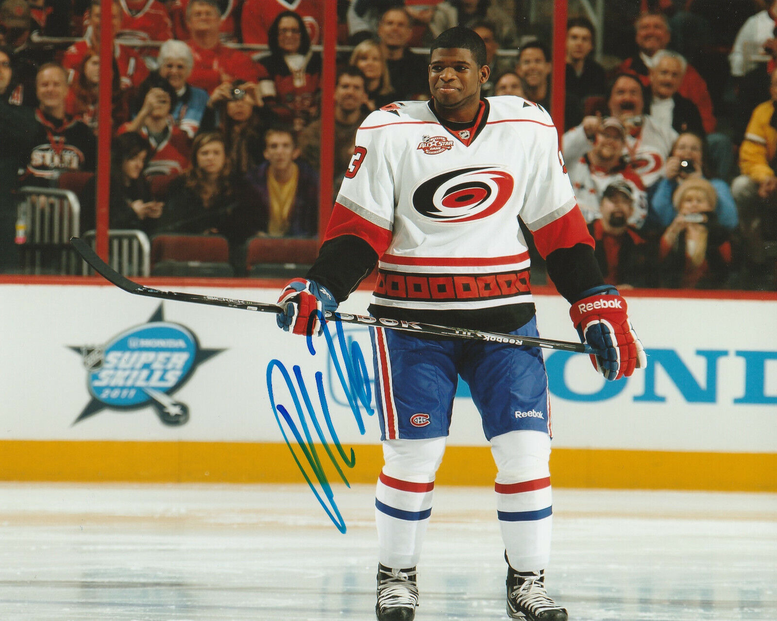 PK SUBBAN SIGNED MONTREAL CANADIENS ALL-STAR GAME 8x10 Photo Poster painting CAROLINA HURRICANES