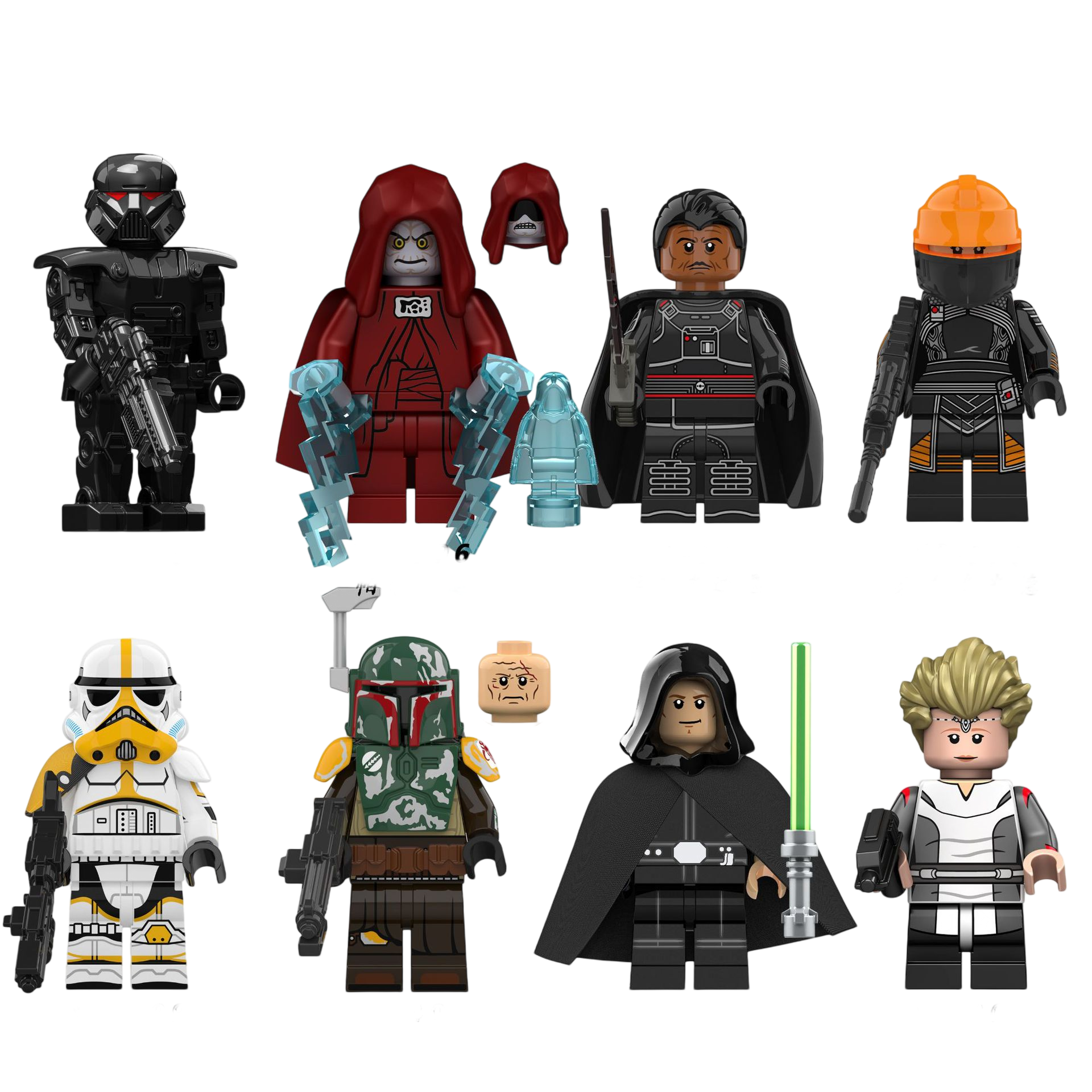 Star Wars Minifigures Building Blocks Toys 8 pcs = 1 full set KT1052