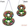 Easter 2D Flat DIY Hanging Diamond Art Ornament Home Window Pendant (Tulip)