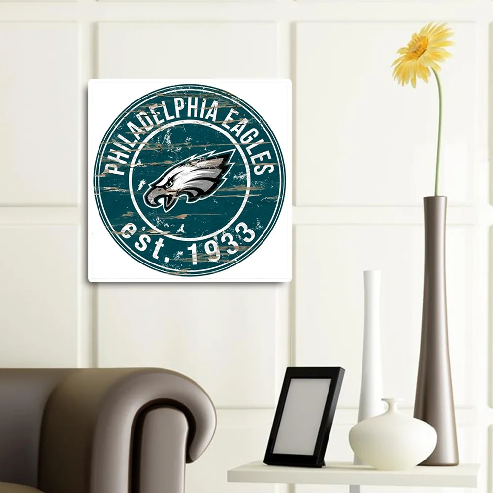 Diamond Painting - Full Round Drill - Philadelphia Eagles(Canvas|30*30cm)