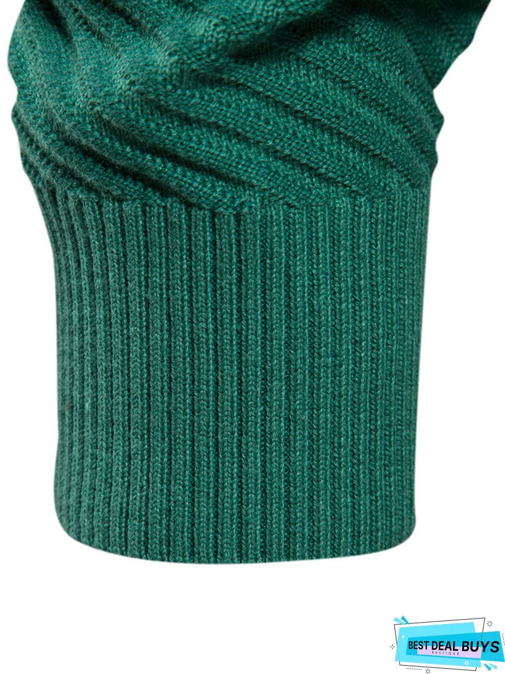 Men's Crewneck Solid Color Pullover Knit Sweater