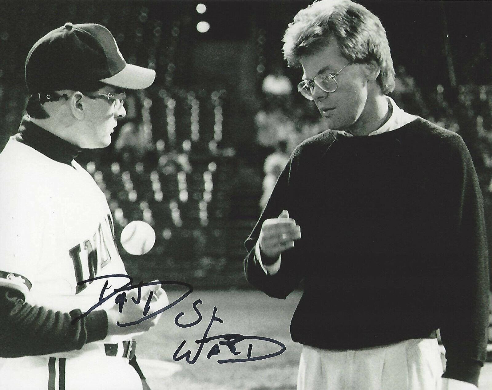 DIRECTOR DAVID S. WARD SIGNED AUTHENTIC 'MAJOR LEAGUE' 8x10 MOVIE Photo Poster painting w/COA