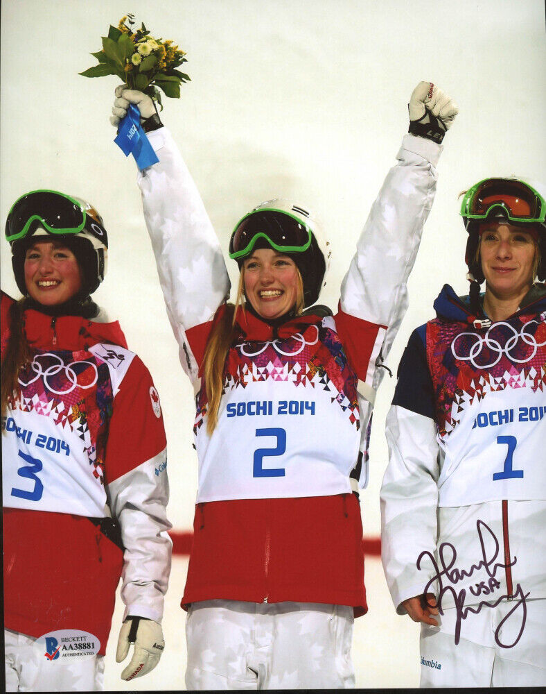 Multiple Medal Winner Mogul Skier ~Hannah Kearney~ Signed 8x10 Photo Poster painting Beckett COA