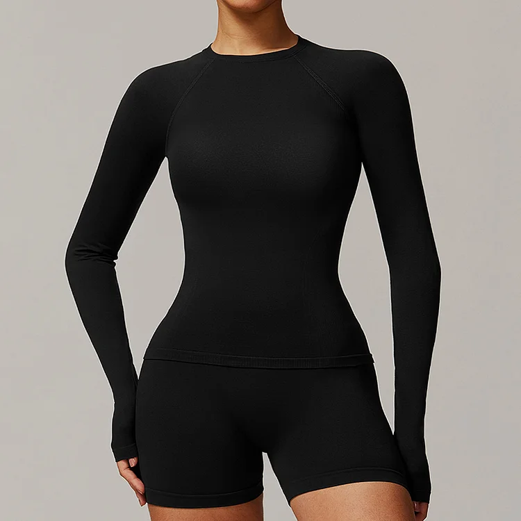 PASUXI Women's Sports Essentials: Long-Sleeved Yoga Clothes - Wholesale Direct Sales Discount huanwei
