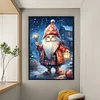 >SALE<Full Embroidery Cotton Thread 11CT Printed Christmas Gnome Cross Stitch 40x60cm