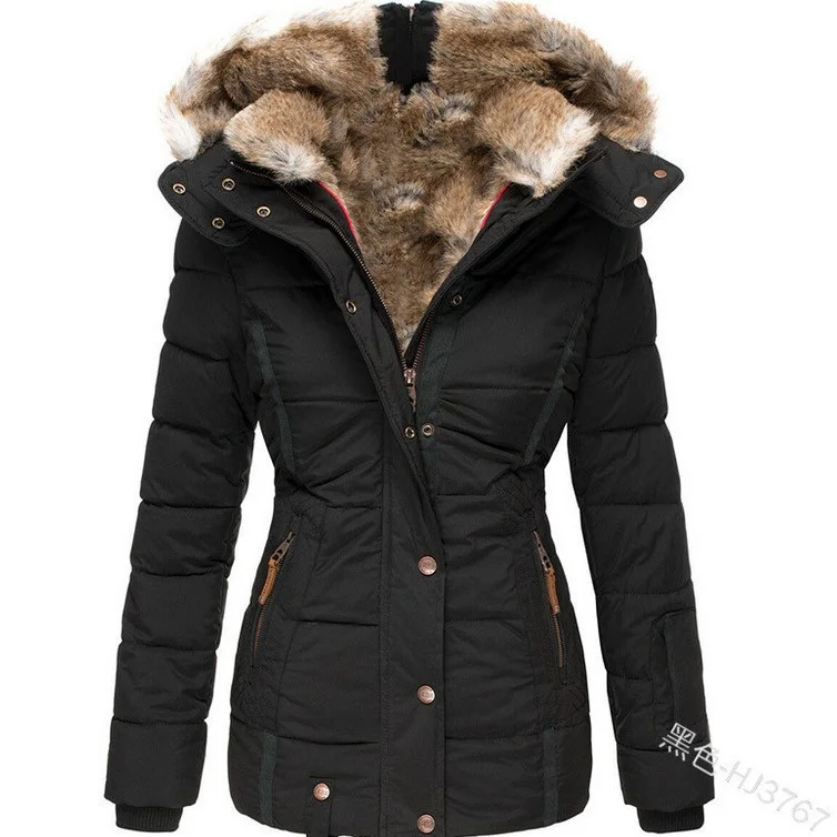 Uveng Uveng Casual Warm Collar Zip Button Open Shirt Design Long Sleeves Of Individual Cotton Coat Hooded Top