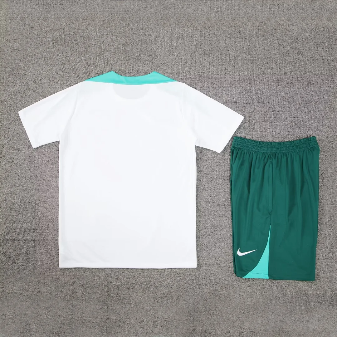 2024 Portugal Pre-match Training White Shirt+Shorts 1:1 Thai Quality