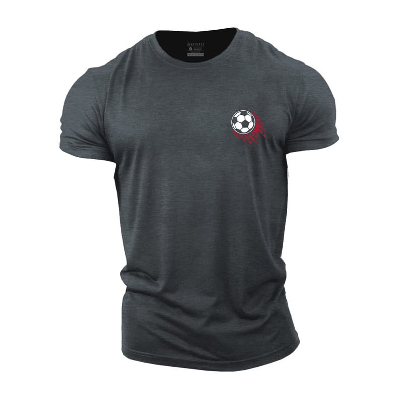 Cotton Football Graphic Men's T-shirts tacday