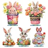  5D DIY Special Shape Diamond Painting Desk Ornament Easter Egg Bunny Gnome Decor Kit