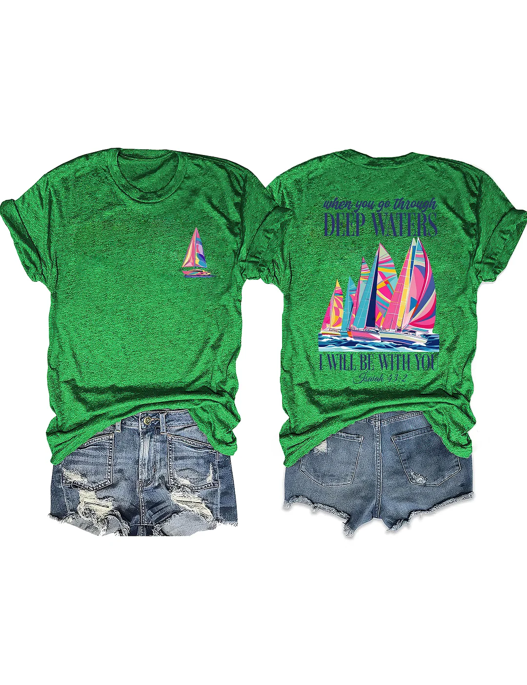 When You Go Through Deep Waters T-shirt