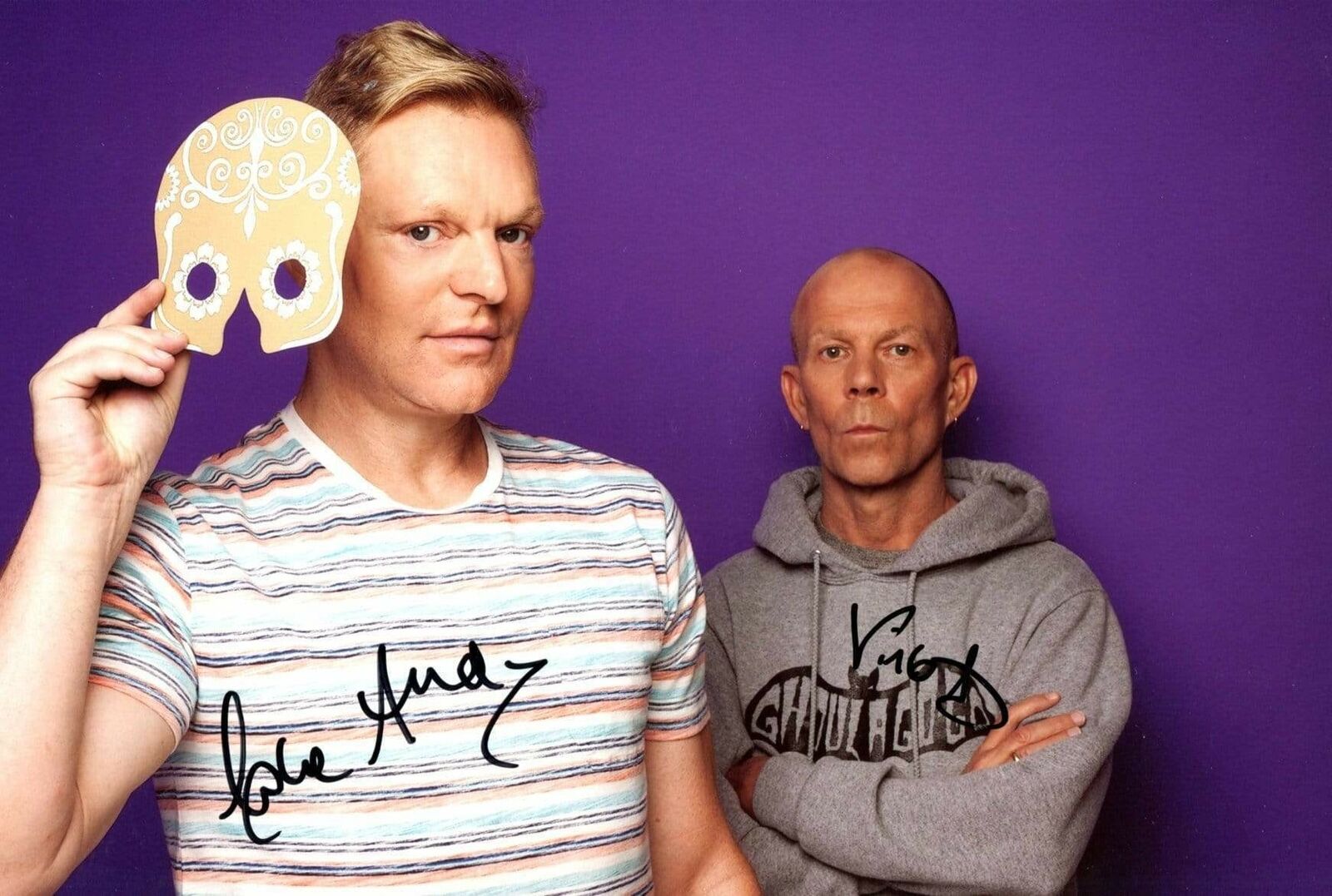 Erasure SYNTHPOP DUO autographs, In-Person signed Photo Poster painting